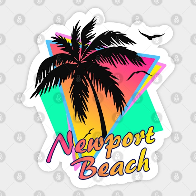 Newport Beach Sticker by Nerd_art